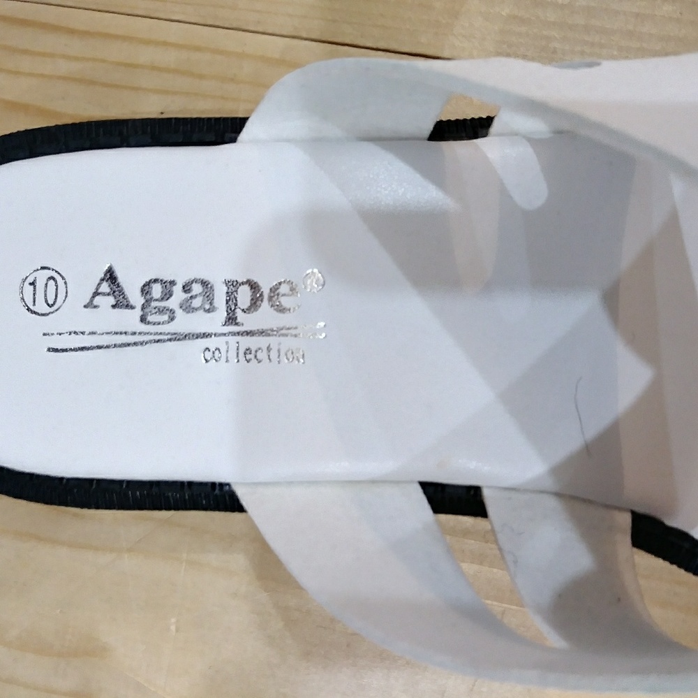 WHITE AGAPE SANDALS - Picture 4 of 6